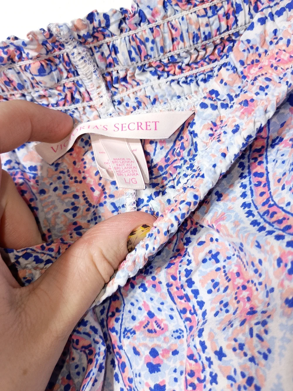 Victoria's Secret Pink  Paisley Ruffle Sleep Shorts